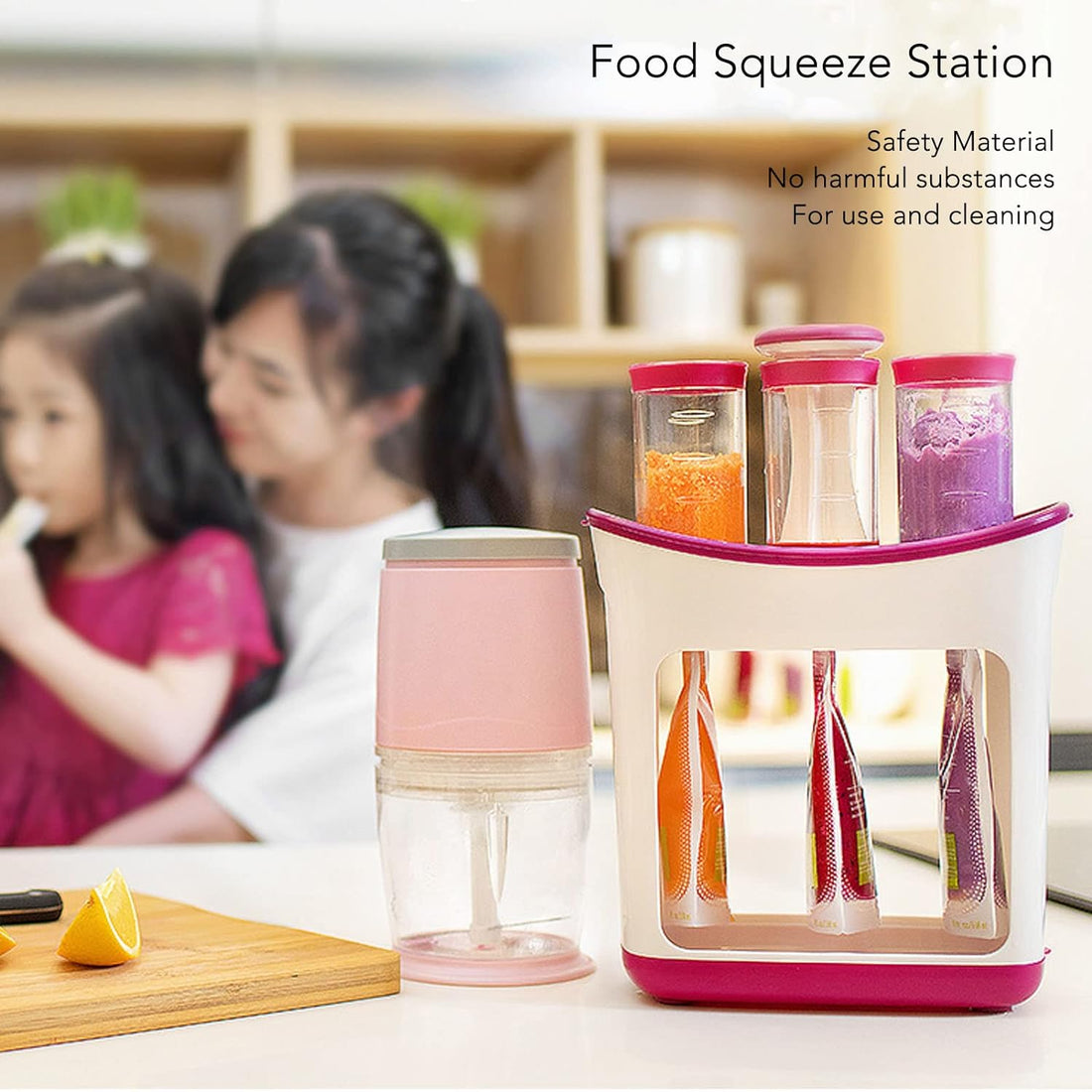 Baby Food Squeezer Station